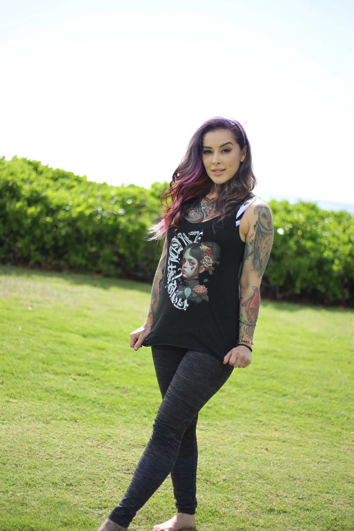 Dark Heart City - Women's Racerback Tank