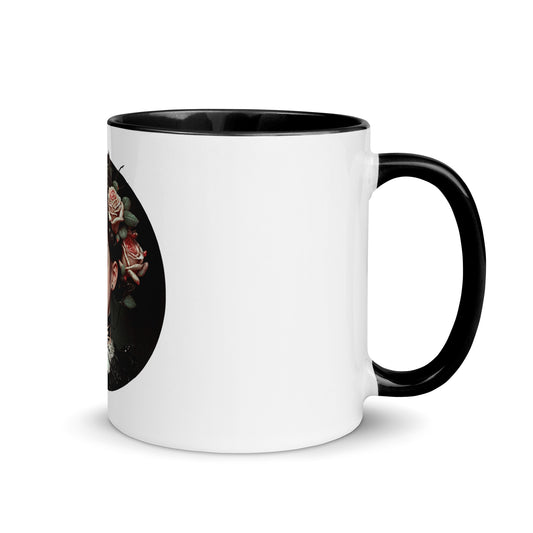 Dark Heart City “Victorian Goth Girl” Mug with Color Inside