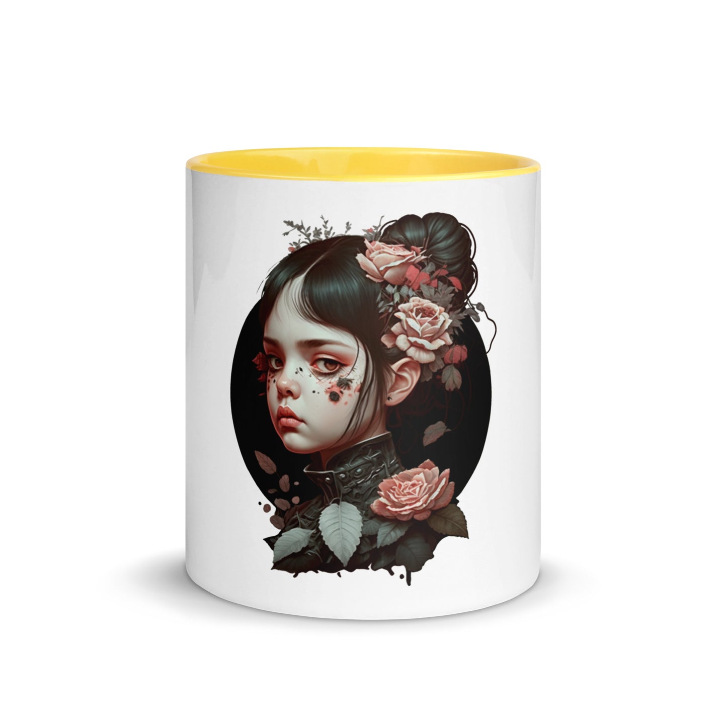 Dark Heart City “Kawaii Goth Girl” Mug with Color Inside