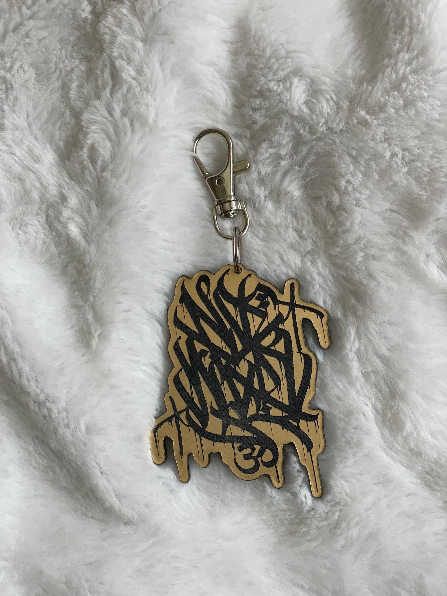 Limited Edition “Namaste” Black on Gold Keychain