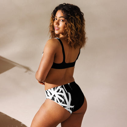 Dark Heart City “Namaste” -  Recycled high-waisted bikini