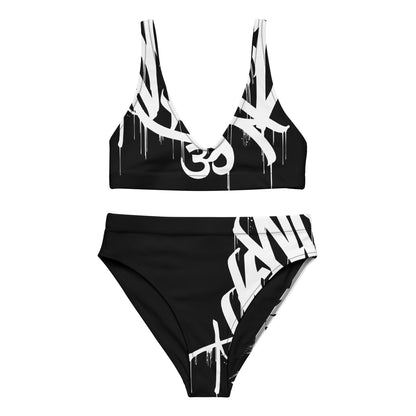 Dark Heart City “Namaste” -  Recycled high-waisted bikini
