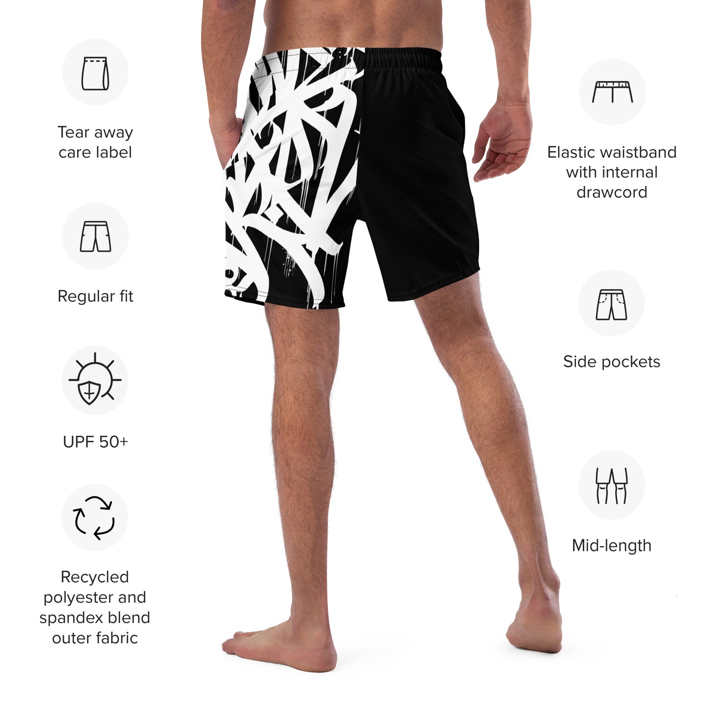 Dark Heart City “Namaste” - Men's swim trunks