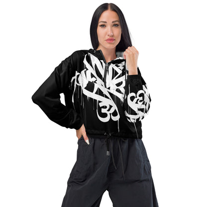 Dark Heart City “Namaste” Women’s cropped windbreaker