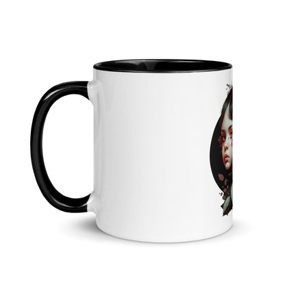 Dark Heart City “Kawaii Goth Girl” Mug with Color Inside