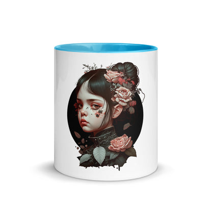 Dark Heart City “Kawaii Goth Girl” Mug with Color Inside