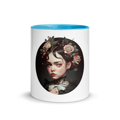 Dark Heart City “Victorian Goth Girl” Mug with Color Inside