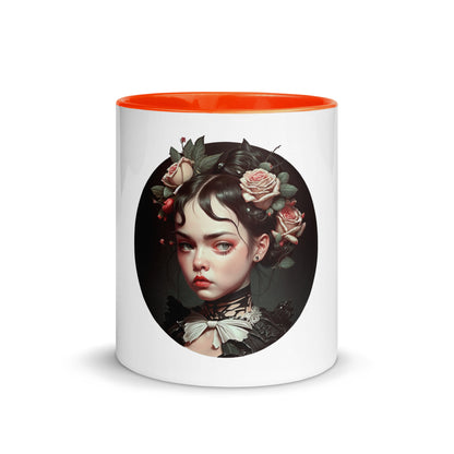 Dark Heart City “Victorian Goth Girl” Mug with Color Inside