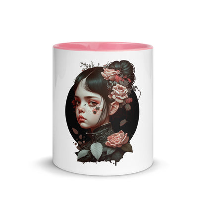 Dark Heart City “Kawaii Goth Girl” Mug with Color Inside