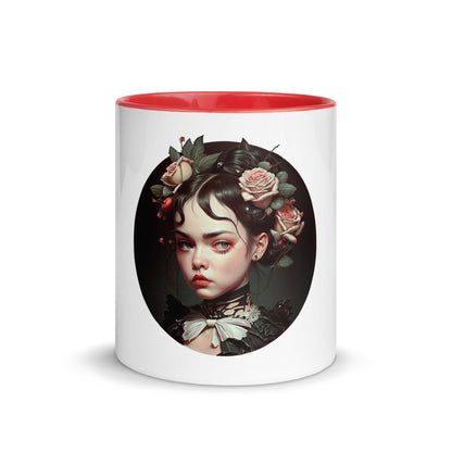 Dark Heart City “Victorian Goth Girl” Mug with Color Inside