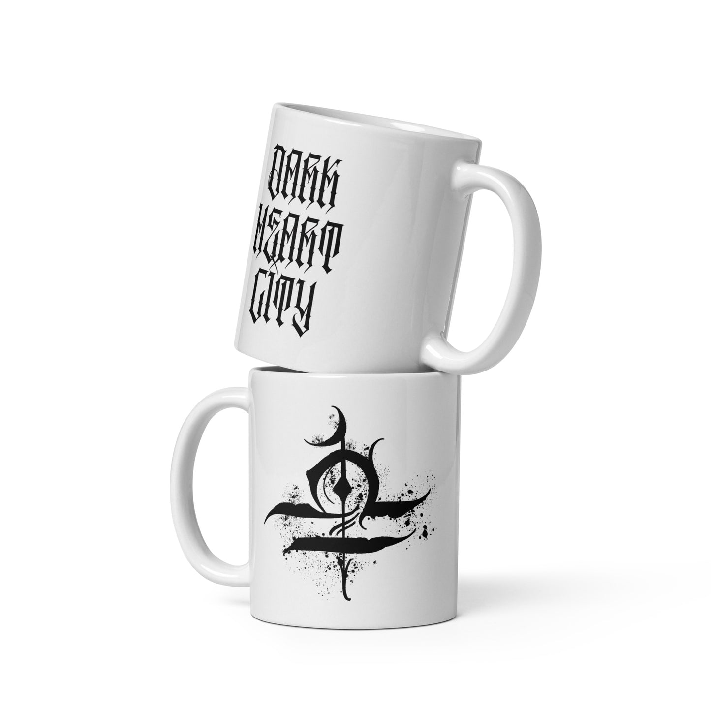 Dark Heart City “Libra” White glossy mug